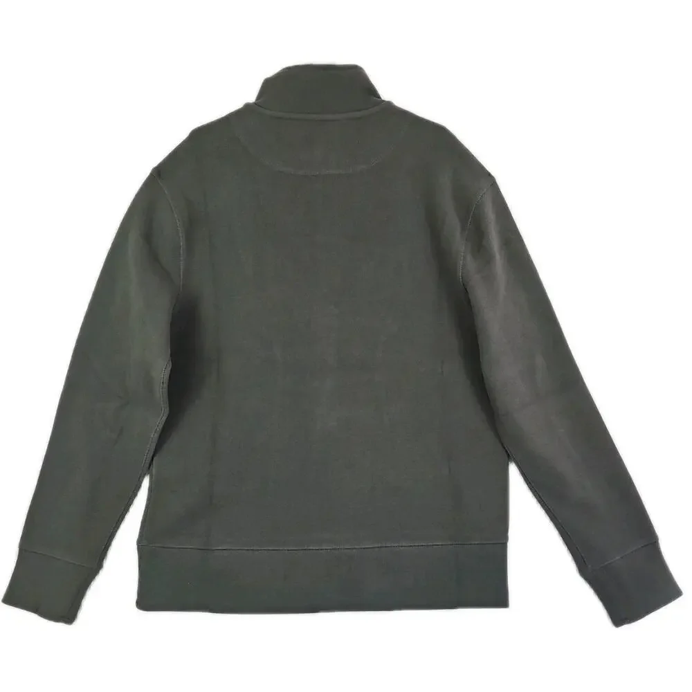 Banana Republic ~Men's Size M~ Green Cotton Blend 1/4 Zip Pullover NWT.